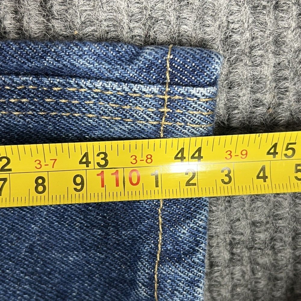 Wrangler Riggs Workwear Pants Mens 42x32 Blue Jeans Denim Carpenter Straight Fit - Picture 16 of 16